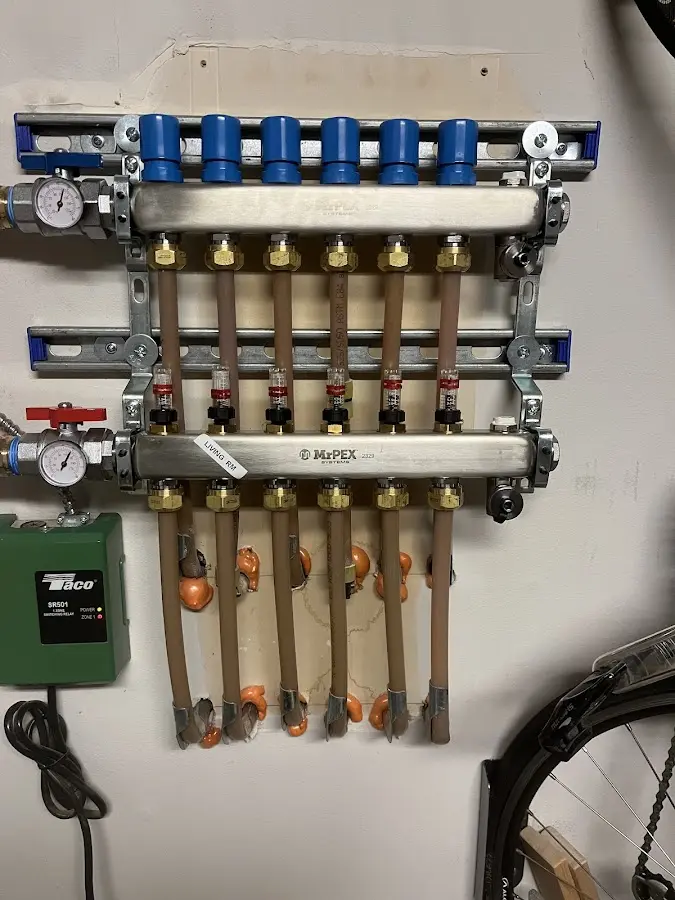 Plumber performing Gas Leak Detection at a residential property in Pecan Plantation